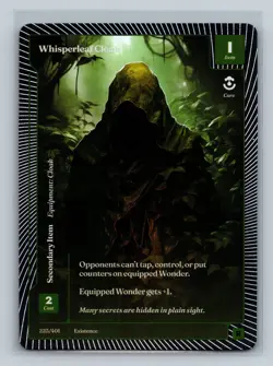 Wonders of the First Existence Whisperleaf Cloak Classic Foil Rare - Image 1