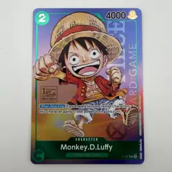 One Piece Monkey D. Luffy P-037 1st Anniversary Tournament Stamped Promo Foil - Image 1
