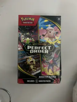 Pokemon TCG: Mega-Evolution Perfect Order Booster Bundle(6 Packs) Factory Sealed - Image 1