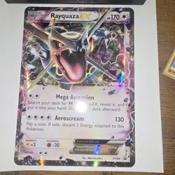 Pokemon TCG Rayquaza EX XY69 XY Black Star Promo Holo Card NM Condition JUMBO - Image 2