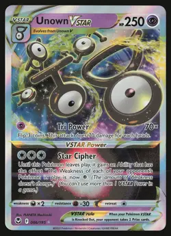 SWSH12: Silver Tempest Unown VSTAR #066/195 Pokemon Card - Image 1