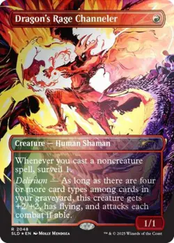 MTG English Dragon's Rage Channeler (2048) (Rainbow Foil) NM Foil Secret Lair - Image 1