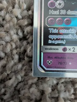 Mewtwo GX Shining Legends 78/73 Secret Rare Full Art Holo Pokemon Card - Image 5