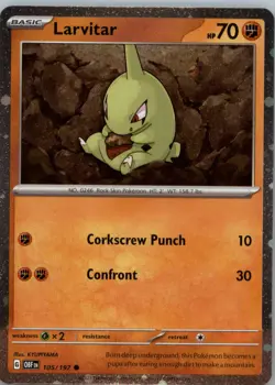Larvitar - (Cosmos Holo) 105/197 Holo Common Miscellaneous Cards & Products NM - Image 1