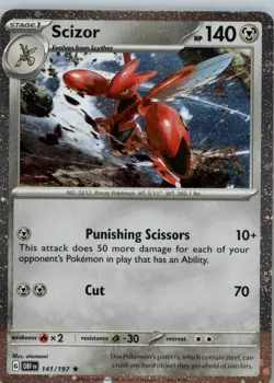 Scizor - (Cosmos Holo) 141/197 Holo Promo Miscellaneous Cards & Products NM - Image 1