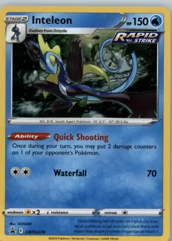 Inteleon - SWSH279 Holo Promo SWSH: Sword & Shield Promo Cards NM - Image 1