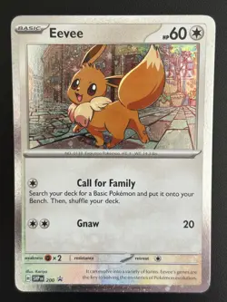 Eevee - 200 (Cosmos Holo) SVP 200 Holo Promo SV: Scarlet & Violet Promo Cards NM - Image 1