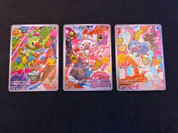 First Partner Series 2 Illustration Galar Grookey 052 Scorbunny 053 Sobble 054 - Image 1
