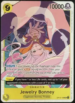 Jewelry Bonney OP13-108 SR Carrying on His Will - ONE PIECE ENGLISH - Image 1