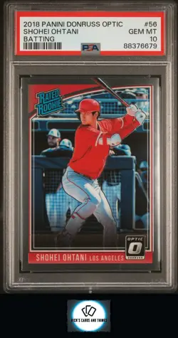 Shohei Ohtani 2018 Donruss Optic #56 PSA 10 Rookie - Image 1