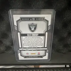 Panini Score 2023 Maxx Crosby Parallel/Variety Alien #139 Las Vegas Raiders NFL - Image 2