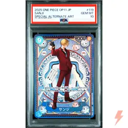 PSA 10 Sanji (SP Alt Art) OP06-119 SEC A Fist of Divine Speed - Japanese 2025 - Image 1