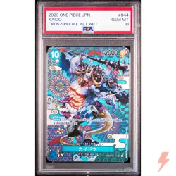 PSA 10 Kaido (SP Alt Art) OP04-044 SR Awakening of the New Era - Japanese 2023 - Image 1