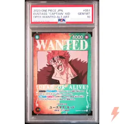PSA 10 Eustass Kid (SP Alt Art) OP01-051 SR Pillars of Strength - Japanese 2023 - Image 1