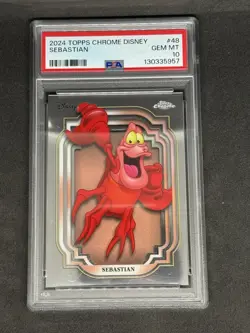 2024 Topps Chrome Disney Sebastian #48 PSA 10 Pop 2 - Image 1