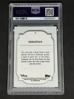 2024 Topps Chrome Disney Sebastian #48 PSA 10 Pop 2 - Image 2