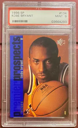 Kobe Bryant 1996-97 SP Rookie RC 134 PSA 9 - Image 1