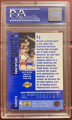 Kobe Bryant 1996-97 SP Rookie RC 134 PSA 9 - Image 2