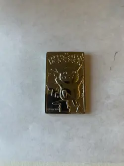Pikachu Pokemon Card 23k Gold Plated Limited Edition Burger King 1999 Nintendo - Image 3