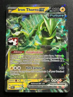 Iron Thorns ex - 077/167 Holo Double Rare Prize Pack Series Cards NM - Image 1