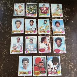 1970s Topps Lot Of 100 Vintage Football Cards - Image 4