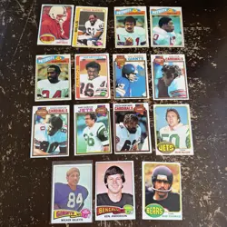 1970s Topps Lot Of 100 Vintage Football Cards - Image 5
