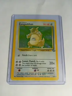 1999 Pokemon TCG Kangaskhan Holo Rare Card 05/64 Jungle MP - Image 1