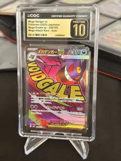 CGC Pristine 10 Pokemon Mega Gengar ex 230/193 Mega Dream Japanese 2025 Holo - Image 1