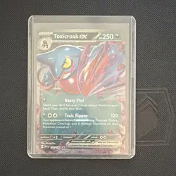 Pokemon TCG Toxicroak ex 131/198 SV01 Scarlet & Violet Holo Double Rare - Image 1