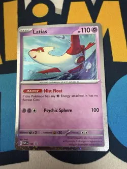 Pokemon TCG Black Star Promo Latias Card SVP 139 NM Condition - Image 1
