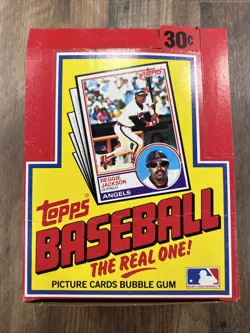 Vintage 1983 Topps EMPTY Baseball Card Display Box Lot Of 2 #NC102 - Image 2