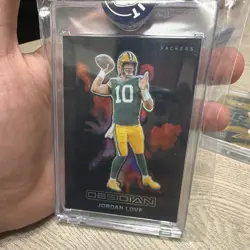 Panini NFL 3-Card Lot PSA Graded Jordan Love Obsidian, Hurts6/10, Allen PSA 5/10 - Image 1