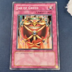 Yu-Gi-Oh! Jar of Greed SD3-EN029 1st Edition Moderately Played *FREE SHIPPING* - Image 1