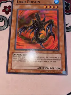 Yugioh! Lord Poison - 1st Edition IOC-028 Common (LP/MP) 1996 - Image 4
