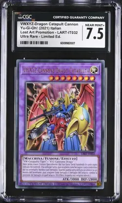 VWXYZ-Dragon Catapult Cannon Yugioh Italian LART-IT032 Ultra Rare CGC 7.5 - Image 1