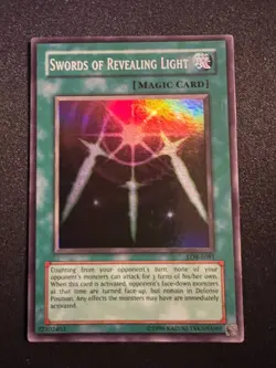 Swords of Revealing Light European English LOB-E081 Moderate Play Yu-Gi-Oh! - Image 1