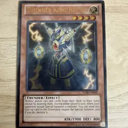 Yugioh Thunder King Rai-Oh Ultimate Rare TU08-EN000 NM - Image 1