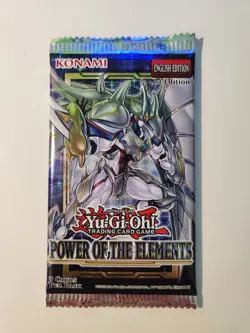 *Yu-Gi-Oh! Power of the Elements 1st Edition Booster Pack English Factory Sealed - Image 1