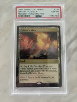 *FOIL* Prismatic Vista - MTG MH - PSA NM-MT 8 - Magic The Gathering - Image 1