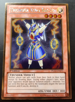 Yu-Gi-Oh! Thunder King Rai-Oh - Gold Rare - PGLD-EN075 - 1st Exactly as Seen - Image 1