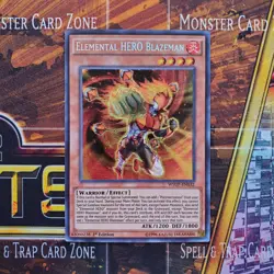 1x Elemental Hero Blazeman - Secret Rare - WSUP-EN032 - 1st Ed - LP - Image 1