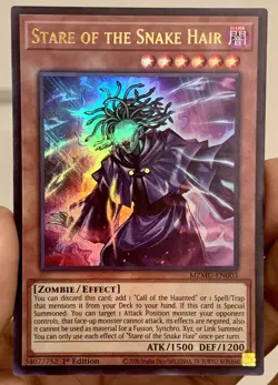 Yugioh Stare of the Snake Hair MZMU-EN003 Ultra Rare 1st Ed NM w/Tracking - Image 1