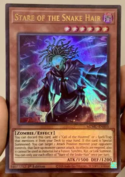 Yugioh Stare of the Snake Hair MZMU-EN003 Ultra Rare 1st Ed NM w/Tracking - Image 2