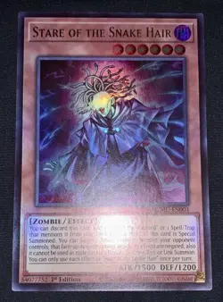 Yugioh Stare of the Snake Hair MZMU-EN003 Ultra Rare 1st Ed NM w/Tracking - Image 3