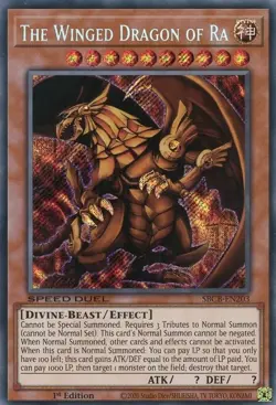 1x The Winged Dragon of Ra | SBCB-EN203 | SCR | 1st Ed | NM | YuGiOh - Image 1