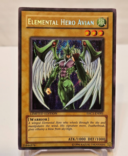 Elemental Hero Avian EHC1-EN001 Secret Rare Limited Edition Promo Yugioh 1981 - Image 1