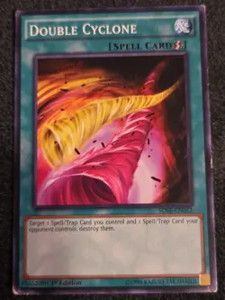 Yu-Gi-Oh! TCG - Double Cyclone (SDSE-EN033) Common 1st Ed MP - Image 1