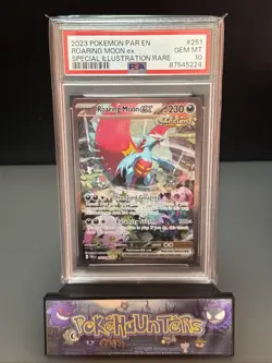 Pokemon Card Roaring Moon EX 251/182 Paradox Rift SIR PSA 10 GEM MINT - Image 1