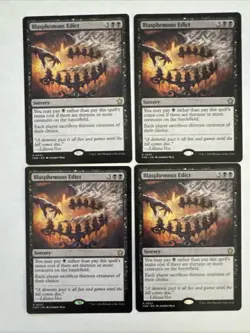 Blasphemous Edict 4X Play Set of 4 Foundations FREE SHIPPING MTG - Image 2