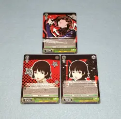 Weiss Schwarz P5 Persona 5 Makoto as Queen 3 Card Set Post Apocalyptic Raider - Image 1
